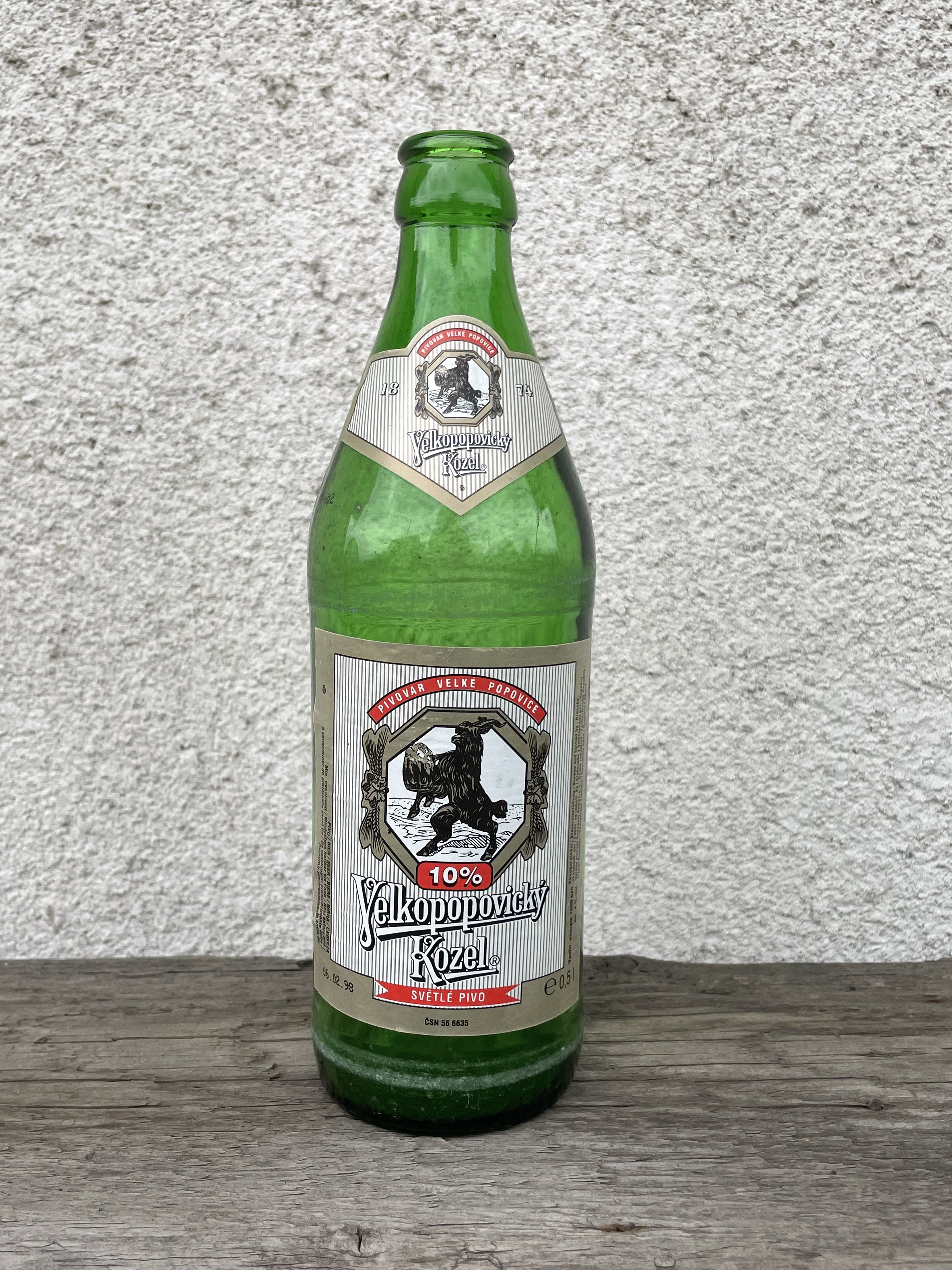 Velkopopovický Kozel (zelená lahev)