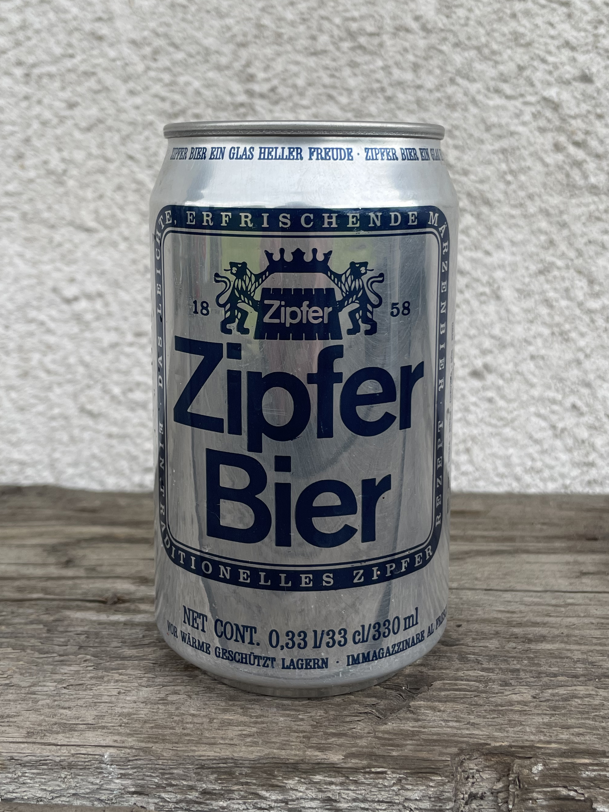 Zipfer Bier plechovka typ I